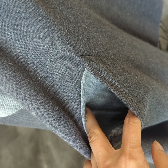 Lululemon Waterfall Open Knit Cardigan Sweater Dark Light Gray OS yoga leisure - Picture 6 of 9